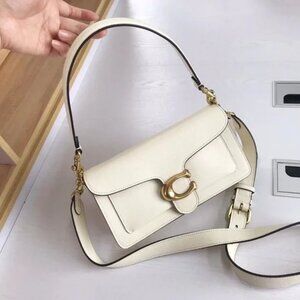 Brand New Coach Tabby Shoulder Bag 26 white